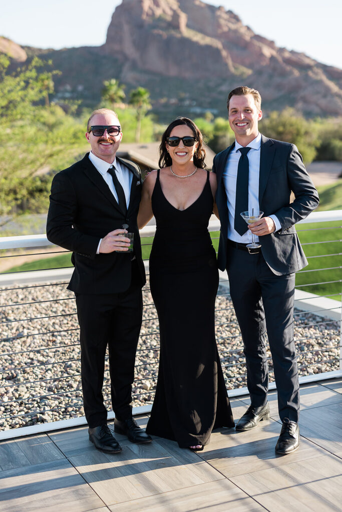 Outdoor cocktail hour at Mountain Shadows Resort.
