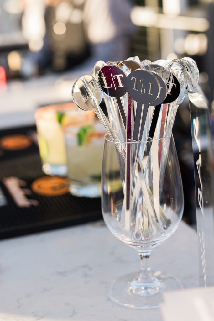 Reception table décor at Mountain Shadows wedding.
