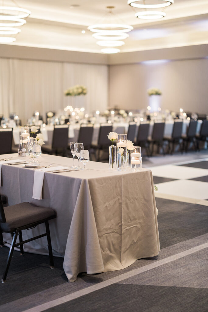 Wedding reception details in Scottsdale.