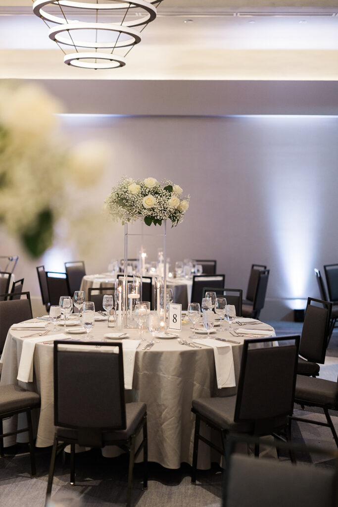 Wedding reception details in Scottsdale.